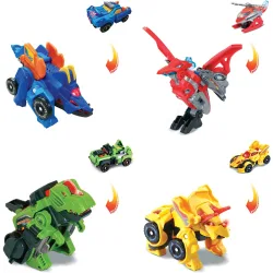 Switch&Go Dinos pequeños, Modelos surtidos, Dinosaurios que se transforman en vehículos