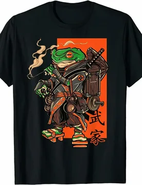 Japanese Frog Premium Great Gift Idea Tee T-Shirt Men's 100% Cotton Casual T-shirts Loose Top Size S-3XL - Aliexpress - FashionsVida