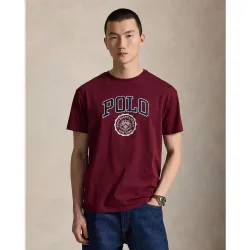 Camiseta de hombre de algodón con logo