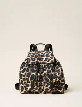 Sac à dos avec imprimé animalier - TWINSET - FashionsVida