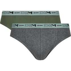 Pack de dos slips de hombre de algodón orgánico elástico