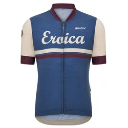 Maglia A Maniche Corte Eroica Iris Avio