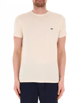 Lacoste T-shirt girocollo CREMA 6 - Lacoste - FashionsVida