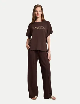 T-Shirt Timeless Braun L - Tom Tailor Casual - FashionsVida