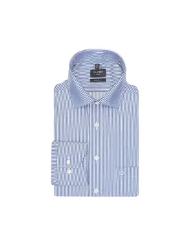 Chemise Coupe Moderne bleu 40 - Olymp - FashionsVida
