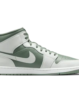 Aj1 Mid Herren Sneaker - Weiß - Größe 42.5 - Leder, Synthetik White 42.5 - Jordan - FashionsVida