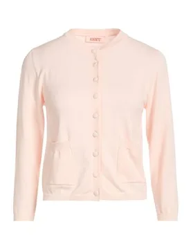 Strickjacke Damen Hellrosa ONESIZE Damen - Kontatto - FashionsVida