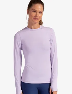 Women's UPF 50+ Sun Protection Long Sleeve Top - - Size: M - BloqUV - FashionsVida