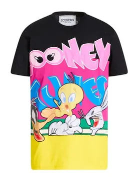 Camiseta Hombre Negro L,M,S,XL,XXL Hombre - Iceberg - FashionsVida