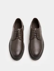 M&S Derby Shoes Dark Brown male