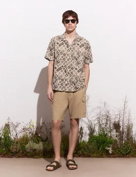 Camisa de hombre de manga corta - Green Coast - FashionsVida