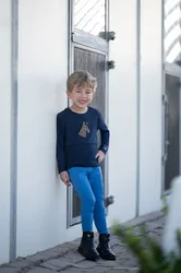 Kinder Langarmshirt MIA dunkelblau 134/140