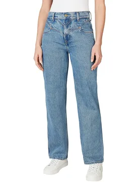 Jeans A Vita Alta Robyn Western Straight Denim 27 - Pepe jeans - FashionsVida