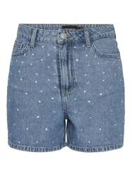 PCSKY HW RHINESTONE SHORTS female