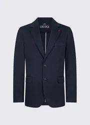Giacca in raso uomo blu scuro