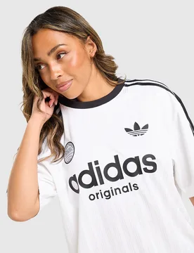 Womens Football Oversized Maglia - Bianco, bianco bianco Donna taglia M - Adidas - FashionsVida