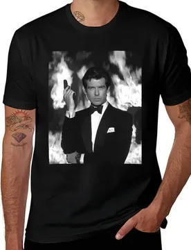 Pierce Brosnan Art T-Shirt t shirt for man man t shirts for men casual T-Shirt - Aliexpress - FashionsVida