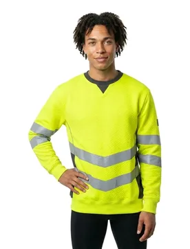 Sweat-shirt Safe Supreme 50126 Hi-Vis Yellow / Black 4XL - MASCOT - FashionsVida