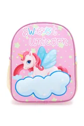 Zaino rosa con unicorno e nuvola in rilievo Sweet Unicorn