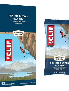 Boîte De Barres énergétiques Beurre De Cacahuète Et Banane 68g 12 Unités - Clif - FashionsVida