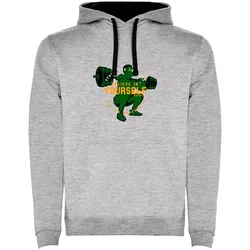 Sweat à Capuche Believe Bicolor Heather Grey / Black XL