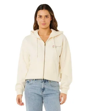 Sweat-shirt à Zip Poolside Thru Relaxed Bone S - Rip curl - FashionsVida