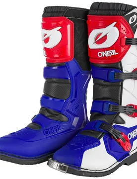Stivali Moto Cross Enduro O'Neal RIDER PRO Blu Bianco Rosso taglia 40 - Oneal - FashionsVida