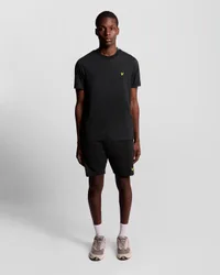 Men's Sports Tape Sweat Shorts in Black