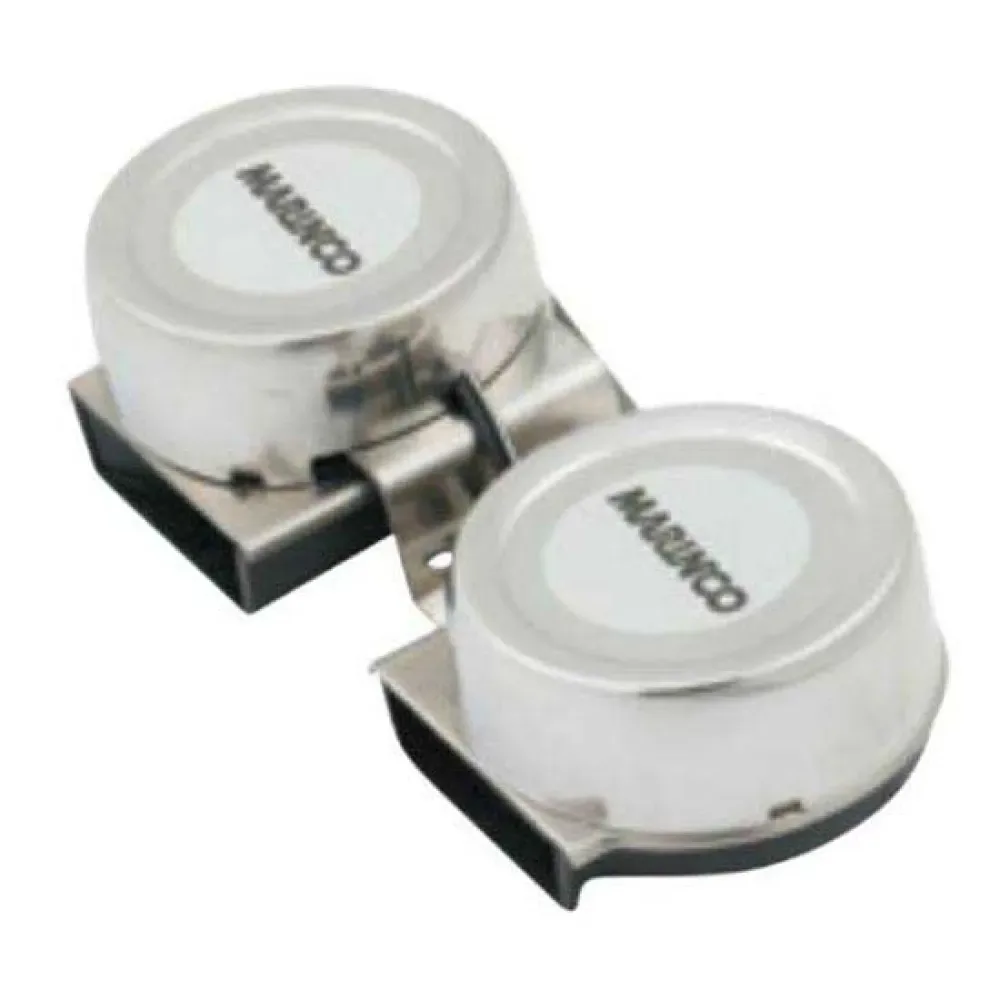 Mini Twin Compact 12v Horn Silver One Size unisex - Marinco - FashionsVida