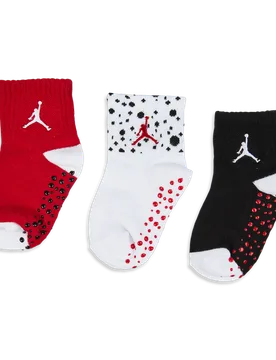 Cement 3pk Infant Ankle Unisex Socken - Weiß - Größe 12 - 24 MONTHS - Baumwolle White 12 - 24 MONTHS - Jordan - FashionsVida