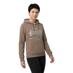 Sweat à Capuche Embellished Vl Relaxed Fit Taupe Grey M