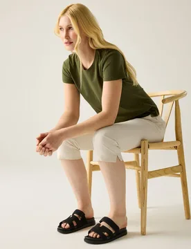 Women's Bayletta Capri Trousers in Ecru Size: 8 - Ecru - Size: 8 - Regatta - FashionsVida