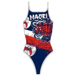 Maori Flag Swimsuit Red / Navy 5XL Women