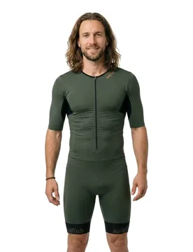 Trisuit A Maniche Corte Aerosuit Perform 2 Khaki - Sailfish - FashionsVida