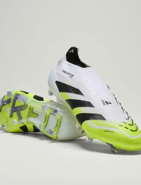 Scarpe da calcio Predator Elite senza lacci per terreni naturali compatti. 39 1/3 Cloud White / Core Black / Lucid Lemon - Adidas - FashionsVida