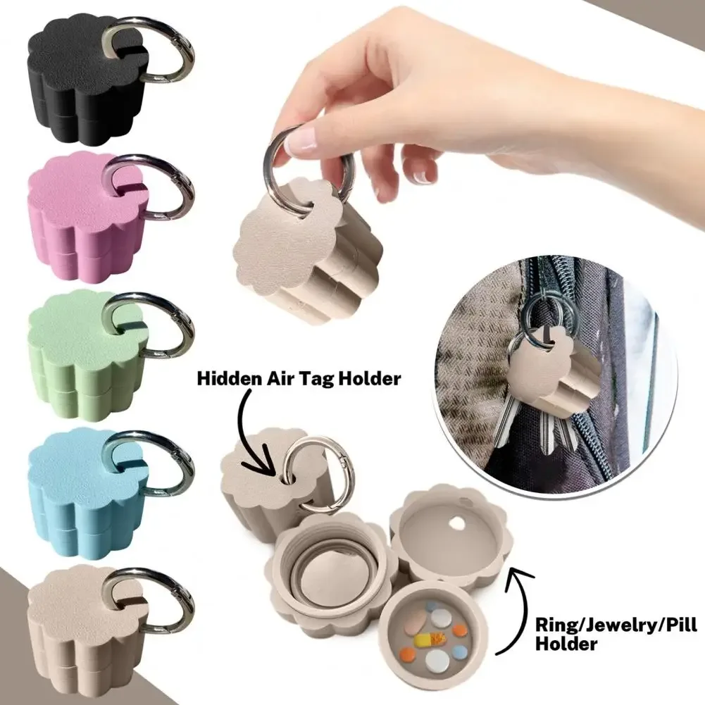 Keychain Pill Box Waterproof Compact Mini Holder Lightweight 3D Printed Container with Key Ring Small Pill Organizer Case - Aliexpress - FashionsVida