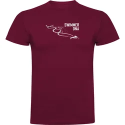Swimming Dna Short Sleeve T-shirt Dark Red S Men