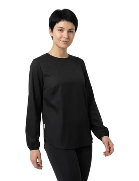 Blusa A Maniche Lunghe Lena Black M - Makia - FashionsVida