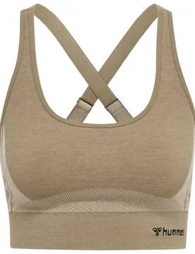 Top De Sport Cleaa Seamless Chateau Gray / Driftwood Melange XS - Hummel - FashionsVida