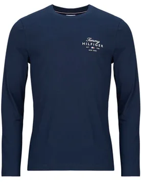 Langarmshirt Script Stack Ls Regular Tee Eu S;Eu M;Eu L;Eu Xl;It S;It M;It L;It Xl;It Xxl Male - Tommy hilfiger - FashionsVida