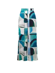 Pantaloni Marlene turchese 46