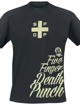 T-Shirt - Good Knight - S bis 5XL - für Männer - Größe XXL - schwarz - Lizenziertes Merchandise! - Männer - male - Five Finger Death Punch - FashionsVida
