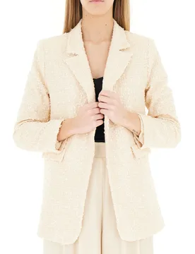 Blazer monopetto BEIGE S - Rinascimento - FashionsVida