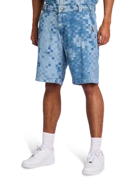 Future Past Pixel Uomo - Pantaloncini Blu - Taglia M - Twill di Cotone M - Project x paris - FashionsVida