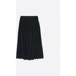 Falda midi línea A maxi abertura