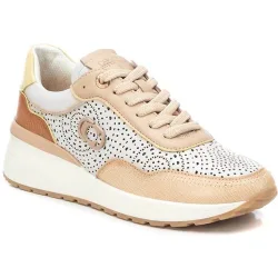 Zapatillas básicas de mujer de piel con cordones