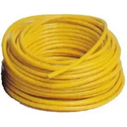 Electric Cable 50 M 63a 220v Yellow 19 mm unisex