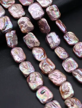 Natural Freshwater Baroque Pearl Purple Rectangle Loose Spacer Beads For Jewelry Making DIY Charms Bracelet Necklace Accessories - Aliexpress - FashionsVida