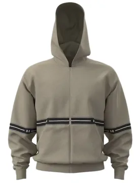 Sweat-shirt à Zip Icon Fleece Taped Brown / Black S - Under armour - FashionsVida