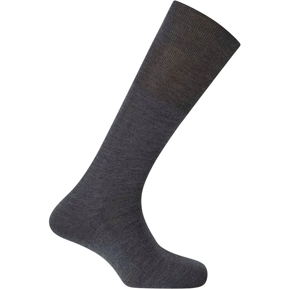 Calcetines de hombre de lana-seda en color gris - Punto Blanco - FashionsVida